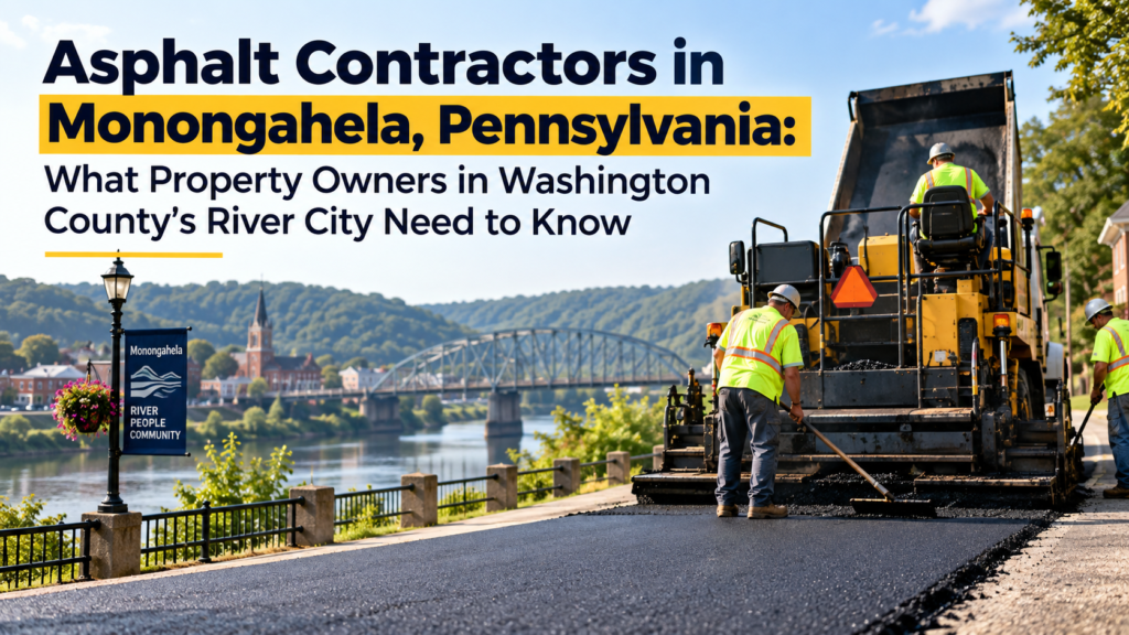 Asphalt Contractors in Monongahela, Pennsylvania: What Property Owners in Washington County's River City Need to Know